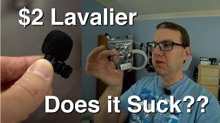 $2 Lavalier Mic... Does it Suck?? Neewer Lapel Microphone