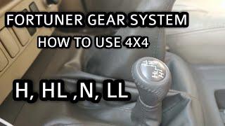 Fortuner Gear System Explained In Detail | How To Use 4X4 Gear In Fortuner