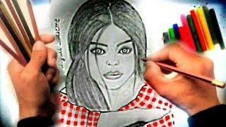 Как нарисовать красивый девушка очень легко и быстро - How To Draw a Girl