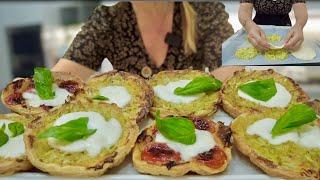 PIZZETTE VELOCI DI SFOGLIA in 5 minuti AL CONTRARIO facili ed economiche