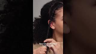 Low Manipulation Hairstyle for curls #curlyhair #hairstyles #curly