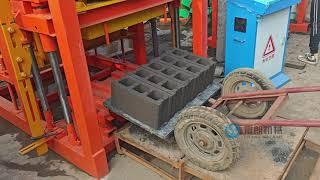 Automatic cement concrete brick machine hydraulic solid hollow block making machine in Ghana