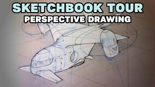 How I Learned Perspective Drawing - Exercises Guide & Sketchbook Tour