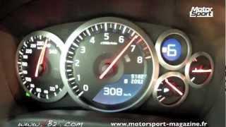 Vmax Nissan GTR 2012  0-318 km/h. Full speed acceleration ( VB2R-Gopro )