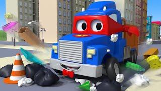 垃圾车 - 超级卡车卡尔在汽车城  ⍟ 国语中文儿童卡通片 Car City - Mandarin Super Truck Animation for Kids