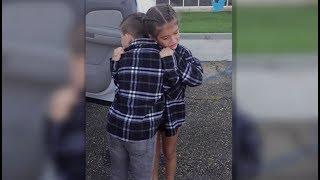 Hearts Melt as 9-Year-Old 'Couple' Says Goodbye