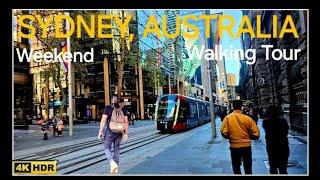 SYDNEY AUSTRALIA | Visual walking tour - Weekend City Walk | 4K 60fps 