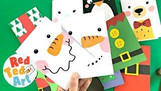 Super Simple Snowman Card DIY - 5 minute card making ideas for Christmas