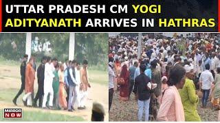 UP CM Yogi Adityanath Arrives At Hathras To Meet Stampede Victims After Tragic Incident | Top News