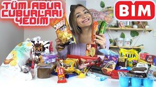 BİM'İN BÜTÜN ABUR CUBURLARINI YEDİM!-+16.000 KCAL I TADIM TESTİ