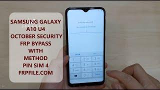 Samsung Galaxy A10 U4 November Security FRP Bypass without PC