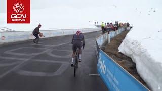 'Chop Chop!' | A Keen Fan Encourages Egan Bernal On The Passo Giau | Giro d'Italia 2021