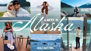 ALASKA VLOG🩵seeing whales, glacier hiking, dog sledding