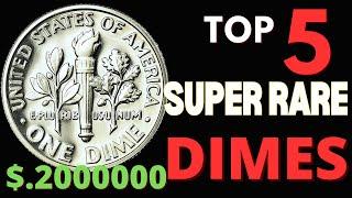 TOP 5 Most Valuable Dimes in Circulation | RARE DIMES TO LOOK FOR