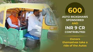 600 Autos sponsored under Arham Autorickshaw Project, Kutch - Donors take a Ride in Autorickshaw!