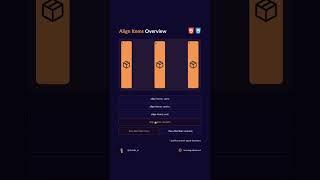 CSS align items property  #css3 #coders #webdev #coding #learntocode #developer