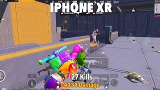 iPhone Xr 2024 Pubg 5 Finger + Gyroscope | Pubg Solo Vs Squad