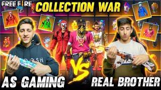 A_s Gaming Vs Real Brother Bundle Collection Versus  | Who’s Collection Is Best- Garena Free Fire