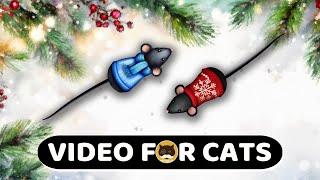 CAT GAMES - Christmas Mice. Videos for Cats | CAT TV | 1 Hour.