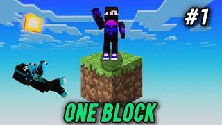 I Play ONE Block in Minecraft with @shimonbrogaming  ( part - 1)