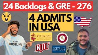 I had 24 Backlogs & Only 276 in GRE but Still Got 4 Top Admits | Ft. Alak