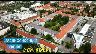 Die Fachhochschule Erfurt von oben