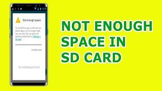 Not Enough Space in SD card while moving apps even though there is Space. How to Fix the Issue