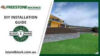 DIY How to build a retaining wall | Freestone Rockface | Island Block & Paving