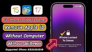 iPhone Locked To Owner Fix ! Remove Apple ID Without Computer ! How To Unlock iPhone Activation 2024