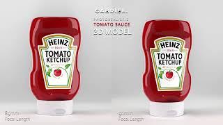 Ketchup Bottle  - Realistic Tomato Sauce - 3D Model - Heinz - Blender - Gabriel