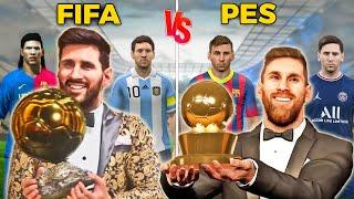 Lionel Messi evolution - FIFA vs PES [2006 - 2024] ft. Ballon d'Or  Fujimarupes