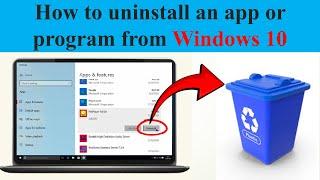 How to uninstall an app or program from Windows 10 || Windows Special