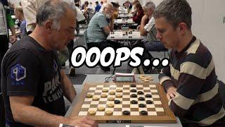 THE MOMENT when the draughts GRANDMASTER comes up with a combination