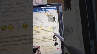 Digital Reading journal  #digitalplanner #journaling #books #booktube #goodnotes #ipad #bookreview