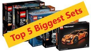Top 5 Biggest LEGO Technic Sets before the Liebherr R9800 comes out
