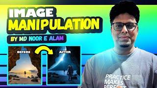 Image Manipulation Tutorial in Adobe Photoshop | Lost In Space Composition | by MD NOOR E ALALM