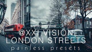 @ XXI.VISION Inspired - London - Lightroom Mobile Preset DNG | Free Download | Street Photography