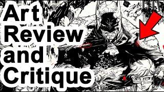 Art Review Critique (32) by Professional Marvel Comic Artist. Batman Dark Knight Jim Lee Pencils