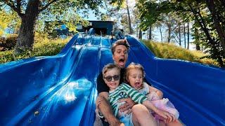 WE BUILT A MEGA BACKYARD SLIDE AT HOME! | VLOG 1060