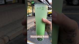  YUM! Honeydew Boba #boba #honeydew #melon #milktea #drink #drinks #chill #yummy #fyp