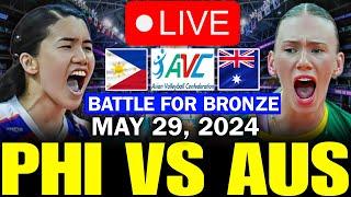 PHILIPPINES VS. AUSTRALIA LIVE NOW BATTLE FOR BRONZE - MAY 29, 2024 | AVC CHALLENGE CUP 2024