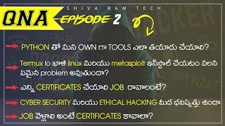 Cyber security & Ethical hacking QnA Episode - 2 || Shiva Ram Tech ||