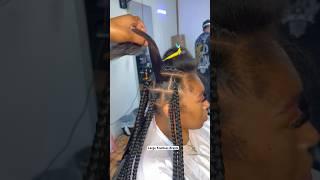 Lets do Large Knotless Braids in 25 secs! #shorts #knotlessbraids #beautyqueen #hairstyles #fypシ゚