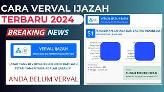 CARA VERVAL IJAZAH TERBARU 2024, SEGERA VERVAL IJAZAH ANDA