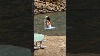 Husband throws wife in sea