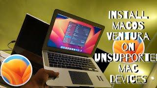 macOS Ventura On Unsupported Mac | How to Install macOS Ventura on Unsupported Macs Easy Steps