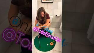 Girl pooping & putting on a toilet!   ️ 