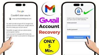 Gmail Account Recovery 2025 ||How To Recover Gmail Account without Verification Code & Password 2025