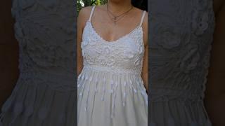 #сарафан с ажурным топом в технике фриформ  #crochet #вязание #handmade #summer #вяжуназаказ #Лето