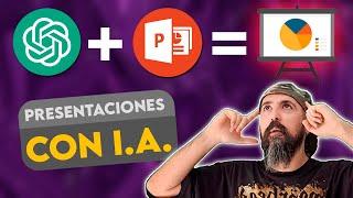 Crea PRESENTACIONES DE POWERPOINT con ChatGPT + Plugin en 20 segundos [ Tutorial de IA ]